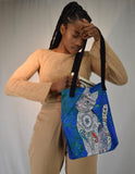 Colorful Zentangle Cat Beach Bag Tote