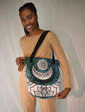 Crescent Moon Mandala Beach Bag Tote