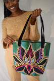 Lotus Flower Beach Bag Tote