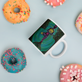 Rooted Sole Mug with donuts for scale