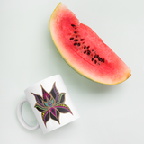 Lotus Flower Mug with watermelon for scale