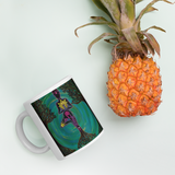 Rooted Sole Mug with pineapple for scale