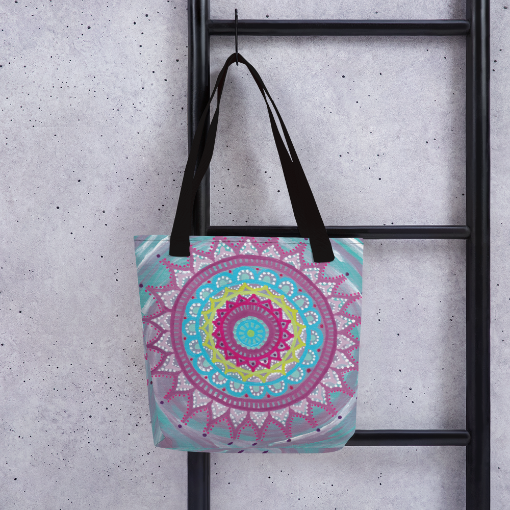 Mandala Zentangle Beach Bag Tote – Eryn Kipner